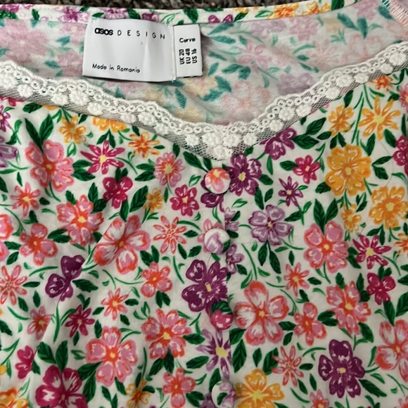 Like NWOT Floral ASOS Curve dress - Picture 5 of 8